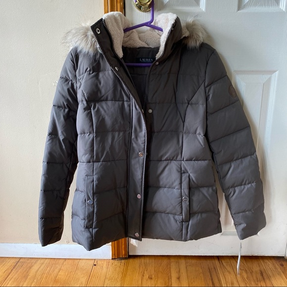 Ralph Lauren Faux-Fur Hooded Puffer Coat - Picture 3 of 14